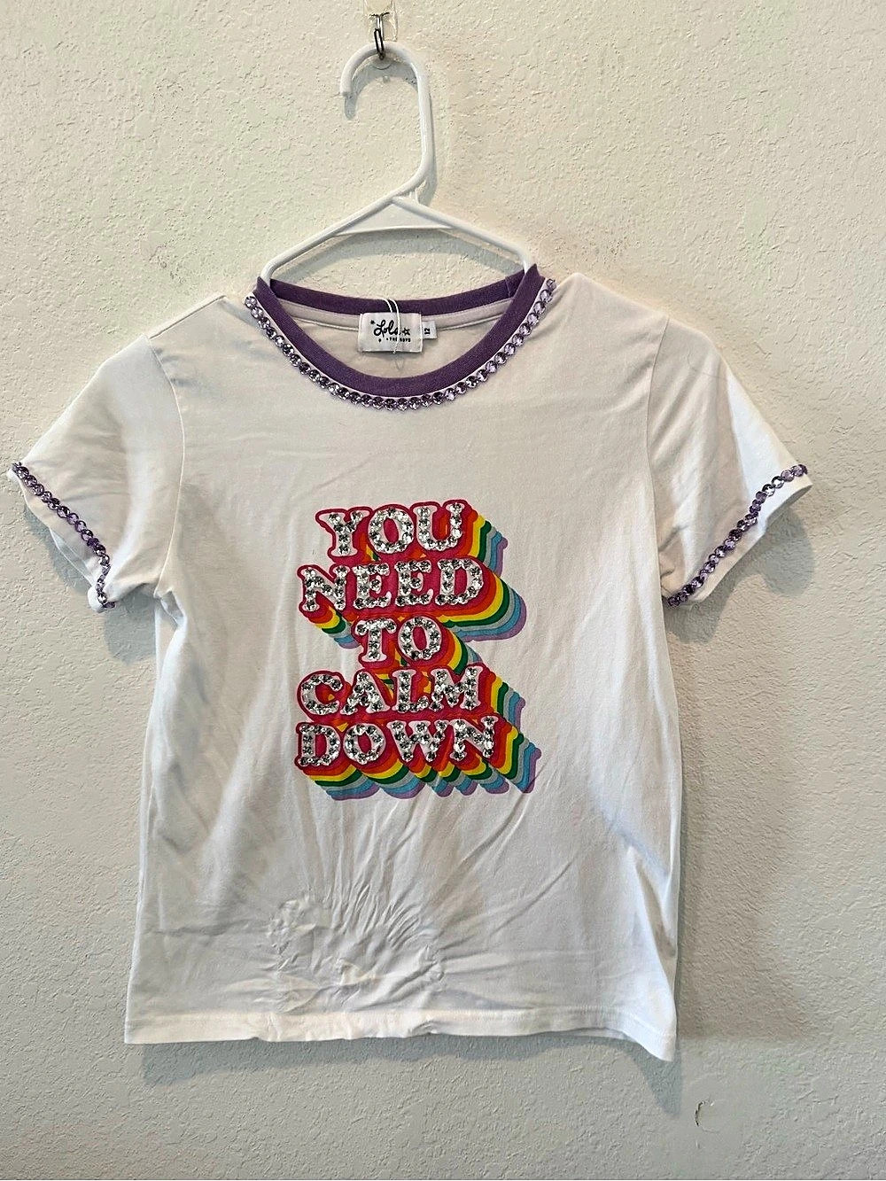 Lola + The Boys Graphic Short Sleeve Tee Girls Size 12 Taylor Swift